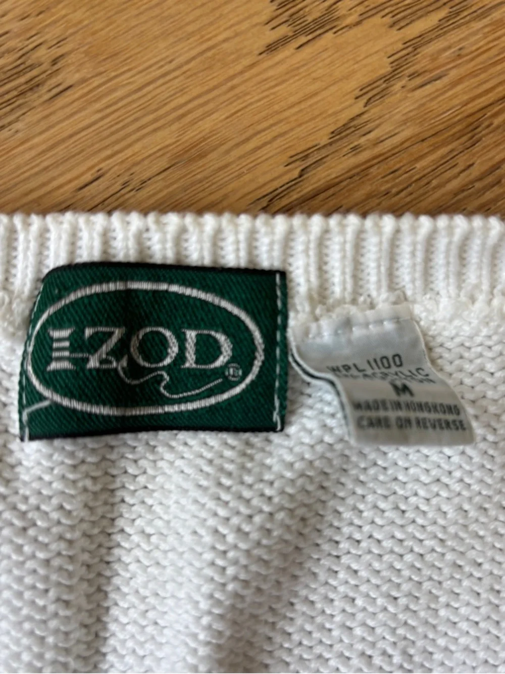 Vintage Izod sweater vest mens medium - Picture 4 of 4